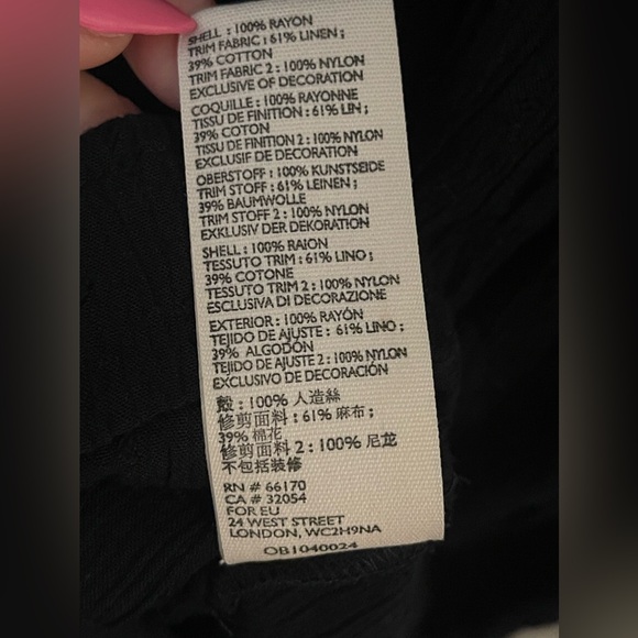 Rare NWT Free People Black Mini Dress Tunic Lace Bib - Picture 6 of 6